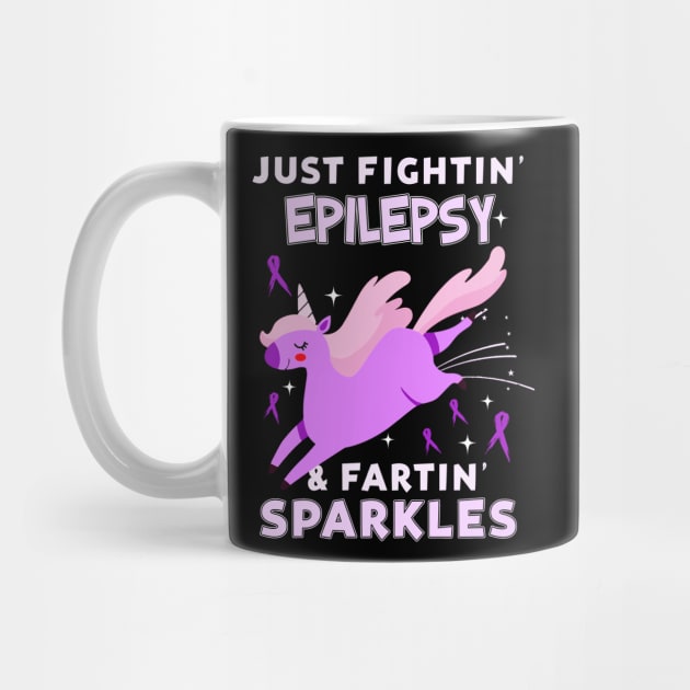 epilepsy funny unicorn farting sparkles by TeesCircle